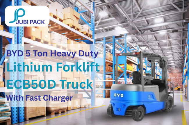 BYD 5 Ton Heavy Duty Lithium Forklift ECB50D Truck With Fast Charger